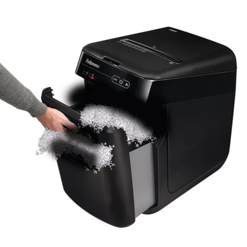 Fellowes - Aktenvernichter AutoMax 200M 4656701 P-5, 32lt, Schwarz