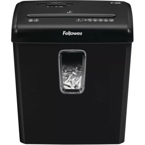 Fellowes - Aktenvernichter P-30C 6008101 P-4, 15lt, Schwarz