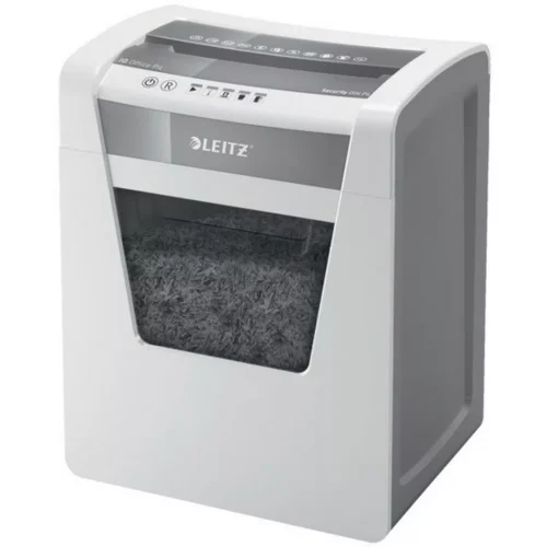 Leitz - Aktenvernichter IQ 8003-20-00 Office, P-4, 23lt, Weiss Bunt