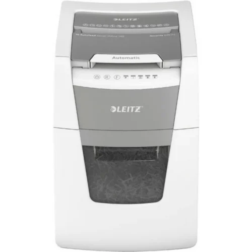Leitz - Aktenvernichter IQ AF 8011-20-00 Small Office 100, P-4, 34lt, Weiss Bunt