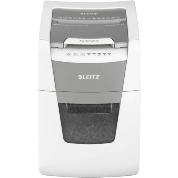 Leitz - Aktenvernichter IQ AF 8011-20-00 Small Office 100, P-4, 34lt, Weiss Bunt