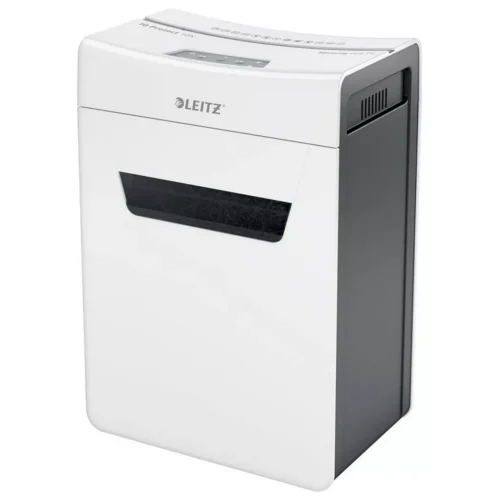 Leitz - Aktenvernichter IQ Protect 8092-20-00 10X, P-4, 18lt, Weiss Bunt