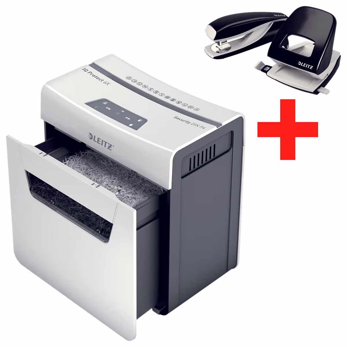 Leitz IQ Protect Bundle Aktenvernichter 8120-00-00 – Aktenvernichter/Schredder