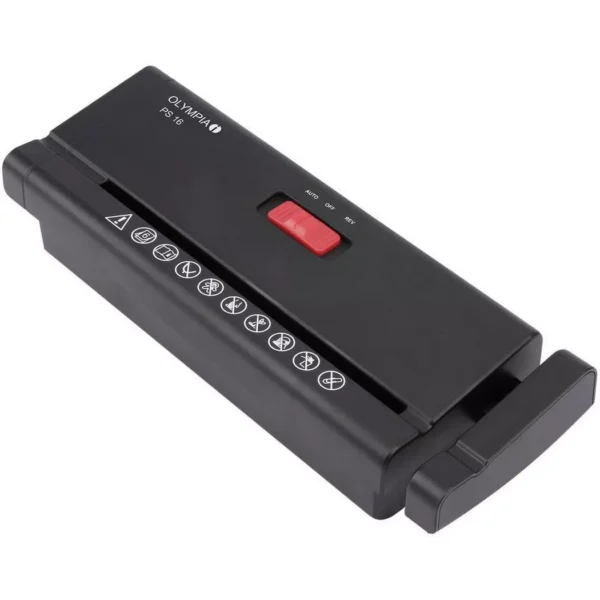 Olympia - Aktenvernichter PS 16 Streifenschnitt 6 mm 0 l, Schwarz