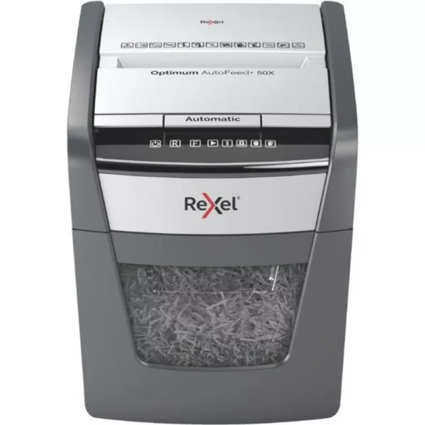 Rexel - Aktenvernichter Optimum AF+ 2020050XCH X50, P-4, 20lt, Schwarz