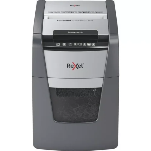 Rexel - Aktenvernichter Optimum AF+ 2020090XCH 90X, P-4, 20lt, Schwarz