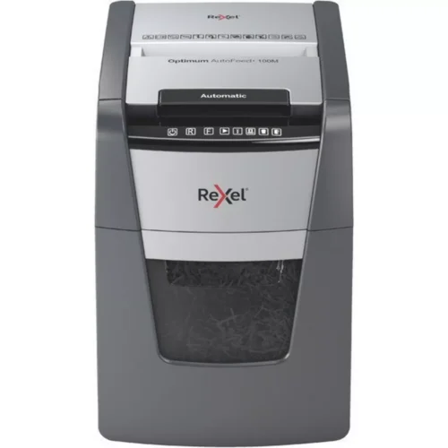Rexel - Aktenvernichter Optimum AF+ 2020100MCH 100M, P-5, 34lt, Schwarz