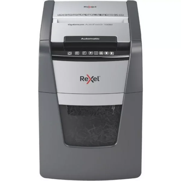 Rexel - Aktenvernichter Optimum AF+ 2020100MCH 100M, P-5, 34lt, Schwarz