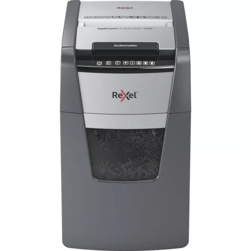 Rexel - Aktenvernichter Optimum AF+ 2020130XCH 130X, P-4, 44lt, Schwarz