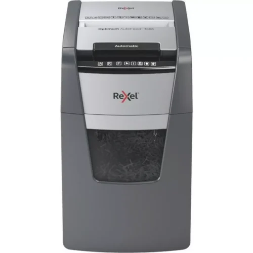 Rexel - Aktenvernichter Optimum AF+ 2020150XCH 150X, P-4, 44lt, Schwarz