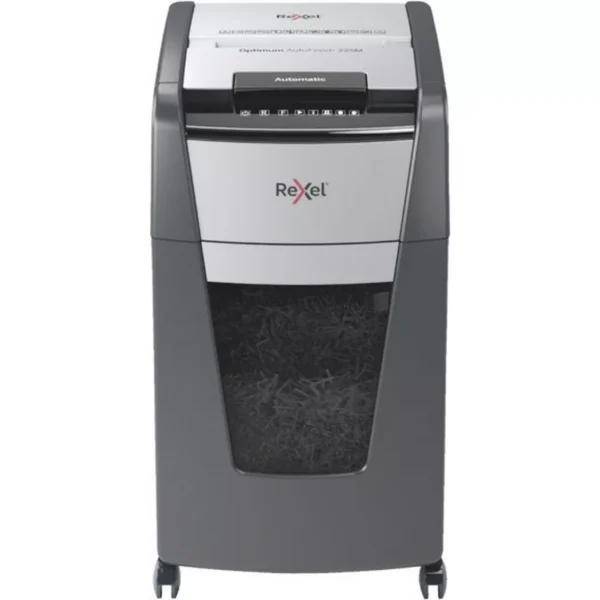 Rexel - Aktenvernichter Optimum AF+ 2020225MCH 225M, P-5, 60lt, Schwarz