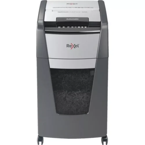 Rexel - Aktenvernichter Optimum AF+ 2020225XCH 225X, P-4, 60lt, Schwarz