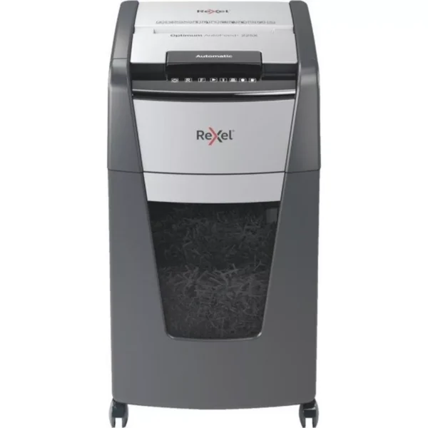 Rexel - Aktenvernichter Optimum AF+ 2020225XCH 225X, P-4, 60lt, Schwarz