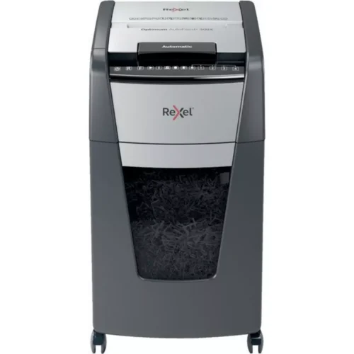 Rexel - Aktenvernichter Optimum AF+ 2020300XCH 300X, P-4, 60lt, Schwarz