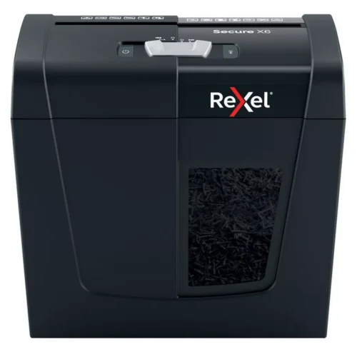 Rexel - Aktenvernichter Secure 2020122EU X6, P-4, 10lt, Schwarz