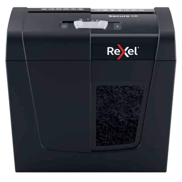 Rexel - Aktenvernichter Secure 2020122EU X6, P-4, 10lt, Schwarz