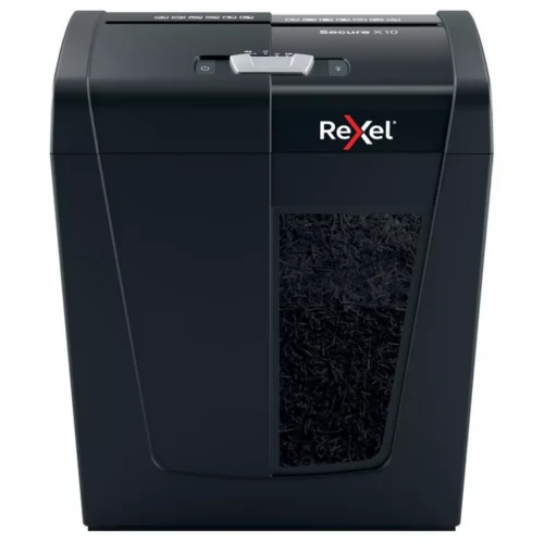 Rexel - Aktenvernichter Secure 2020124EU X10, P-4, 18lt, Schwarz